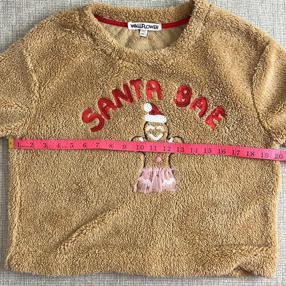 ⭐️ Wallflower Christmas Fuzzy Sweater- size Large - Picture 4 of 6